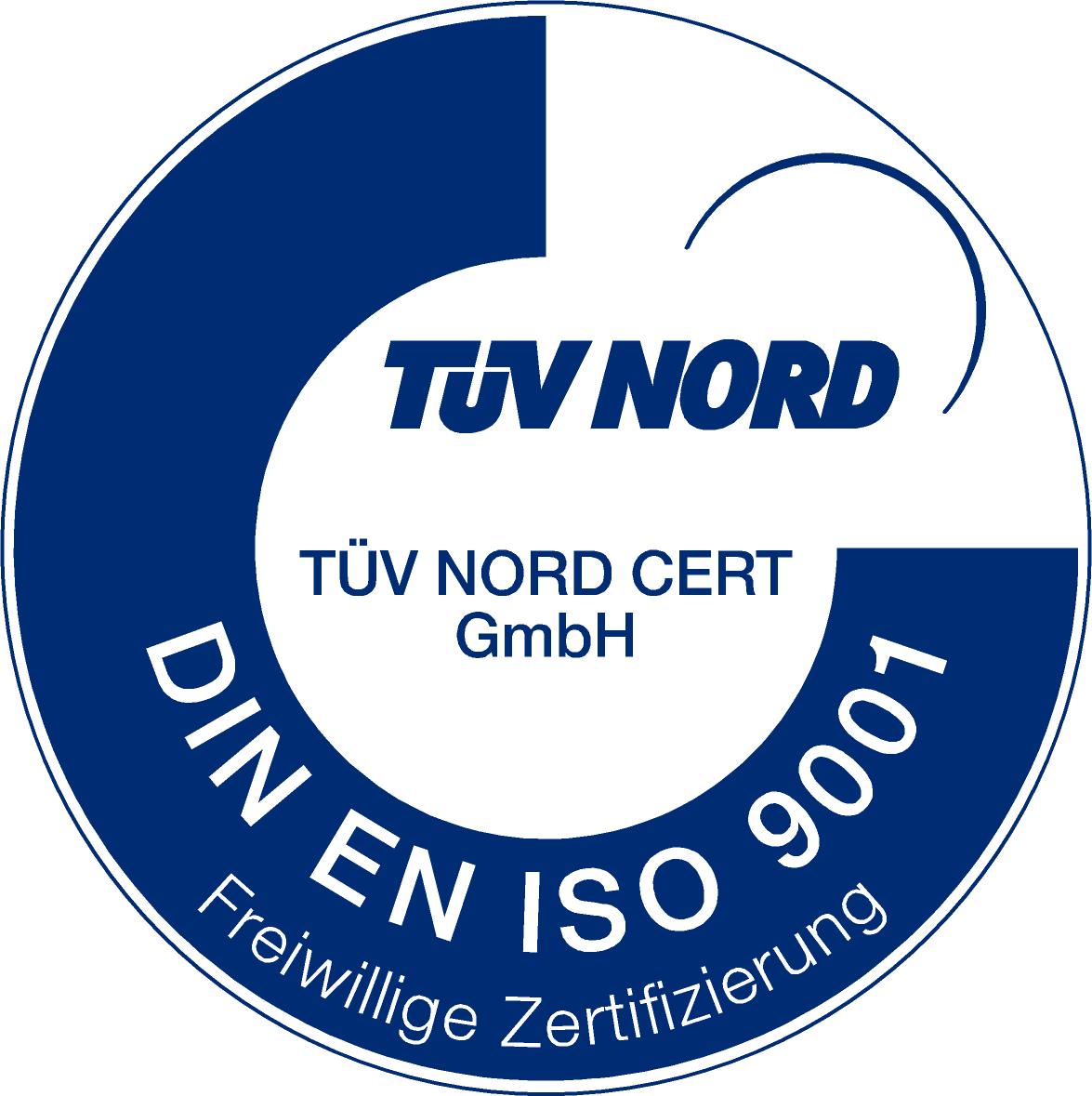 TÜV DIN EN ISO 9001